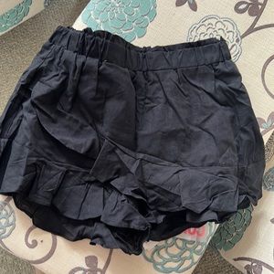 Ruffled skort.